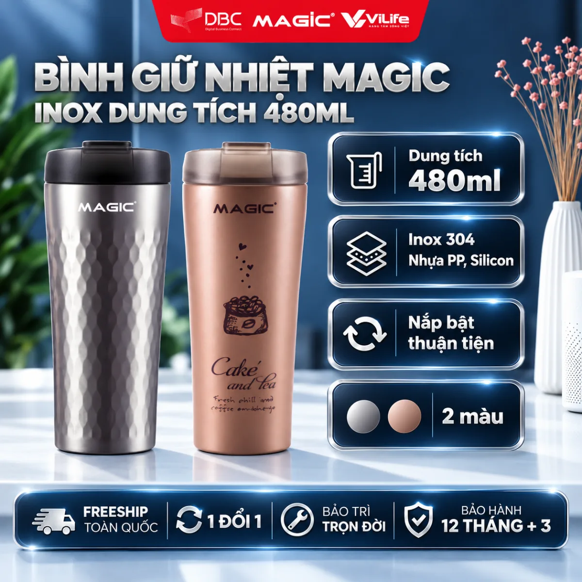 Ly giữ nhiệt Magic MPI480